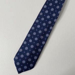 Brooks Brothers Navy Medallion Silk Tie